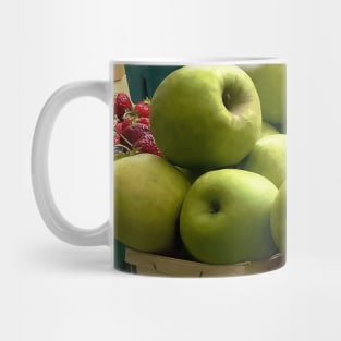 Apples and Strawberries at Farmer's Market Mug